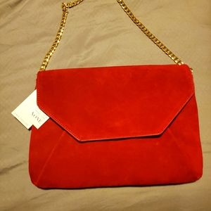 Velvet Red Clutch by Ann Taylor